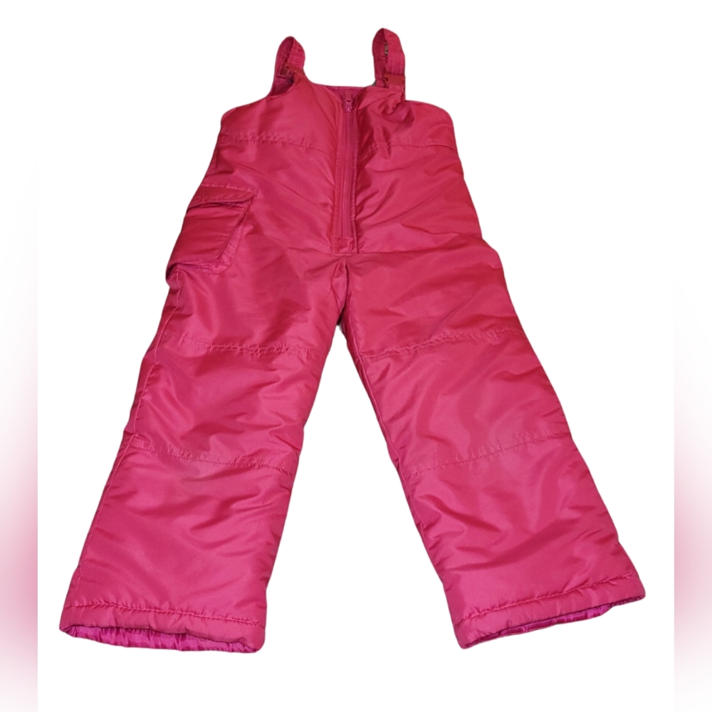 London Fog snow bibs girl size 5-6